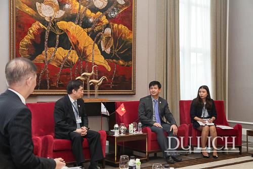 Thứ trưởng Bộ VHTTDL Lê Quang Tùng tiếp và làm việc với Ngài Zhu Shanzhong, Giám đốc Điều hành UNWTO